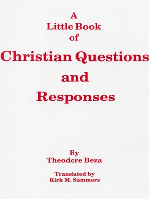 cover image of A Little Book of Christian Questions and Responses